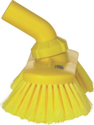 Waschbrste mit Drehgelenk & Wasserdurchlauf, 240 mm - Farbe:  Gelb